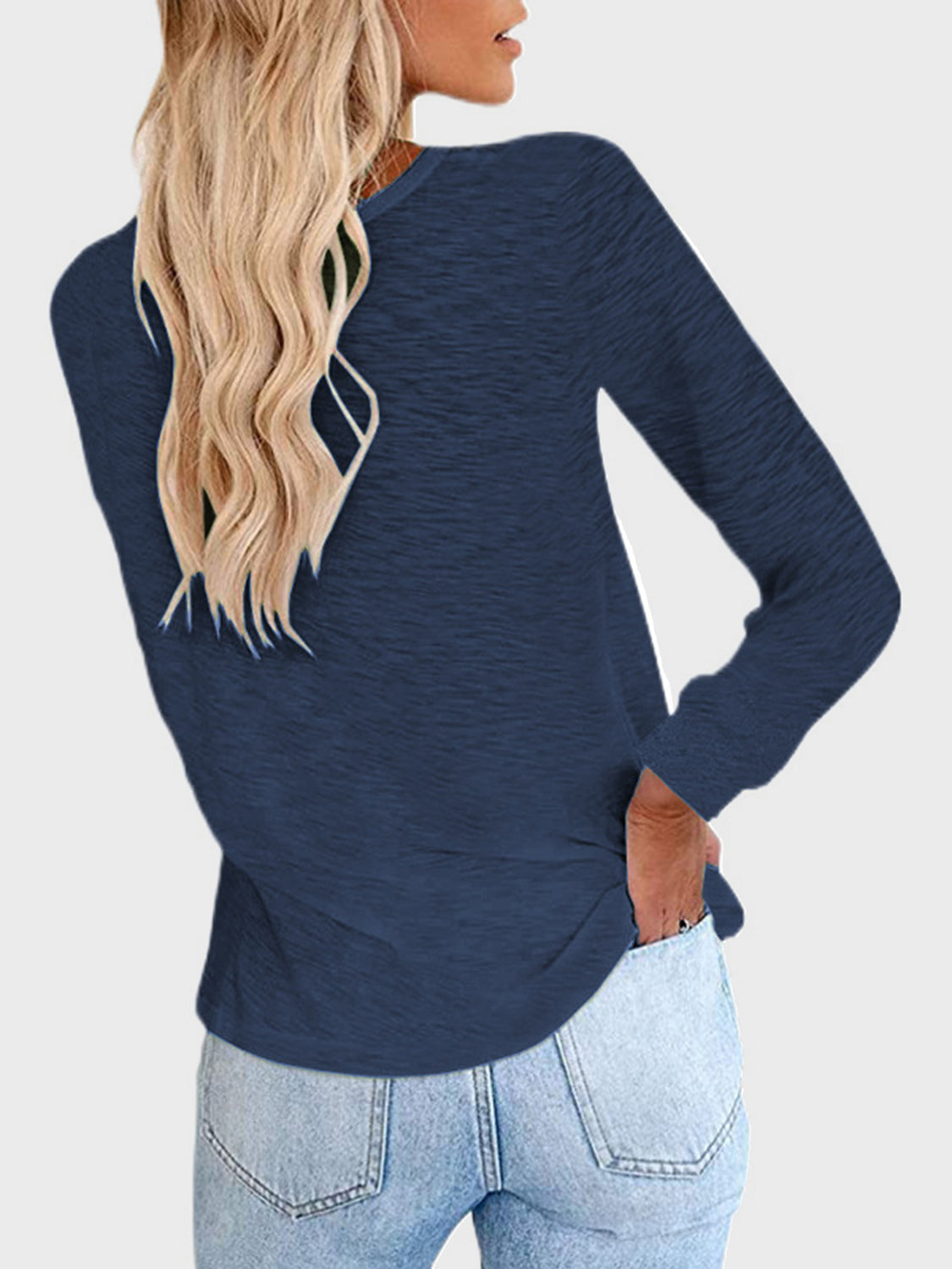 Outfit Flow - Full Size Round Neck Long Sleeve T-Shirt