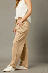 Umgee Cargo-Inspired Drawstring Pants OutfitFlow