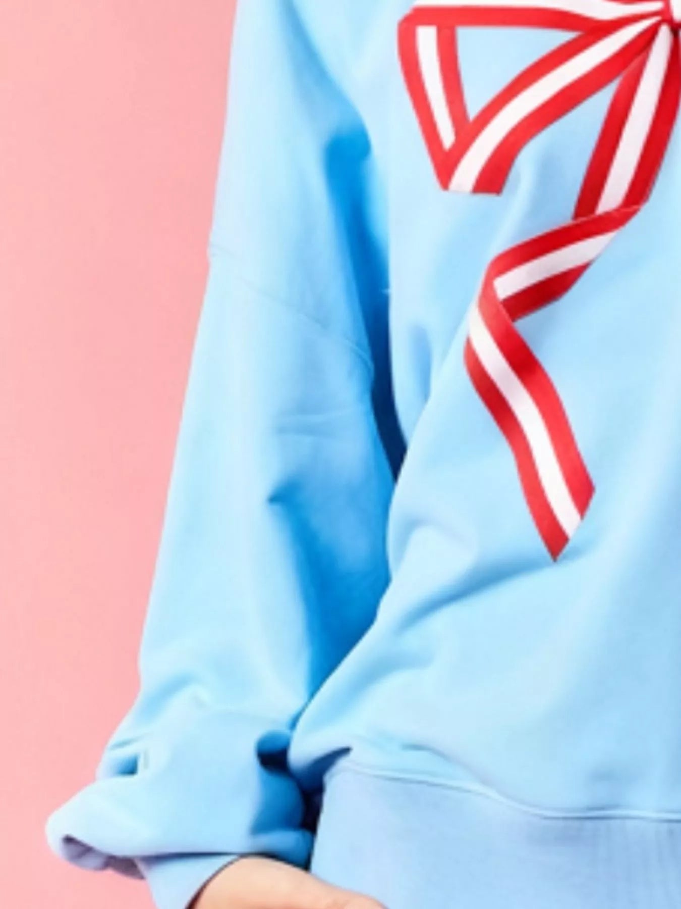 Bow Crew Neck Sweatshirt OutfitFlow