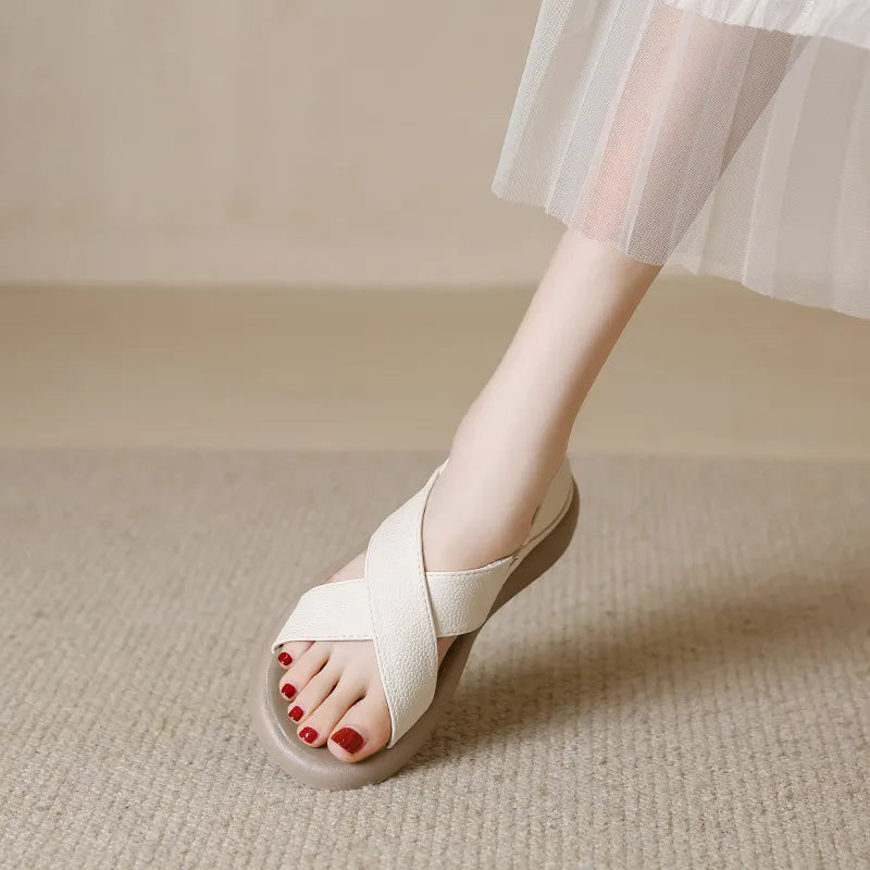 Crossover Platform Comfort Sandals OutfitFlow