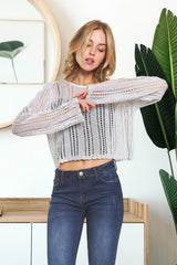 ADORA Lightweight Metallic Top IVORY OutfitFlow