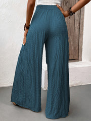 Outfit Flow - Honey Tied Slit Wide Leg Pants