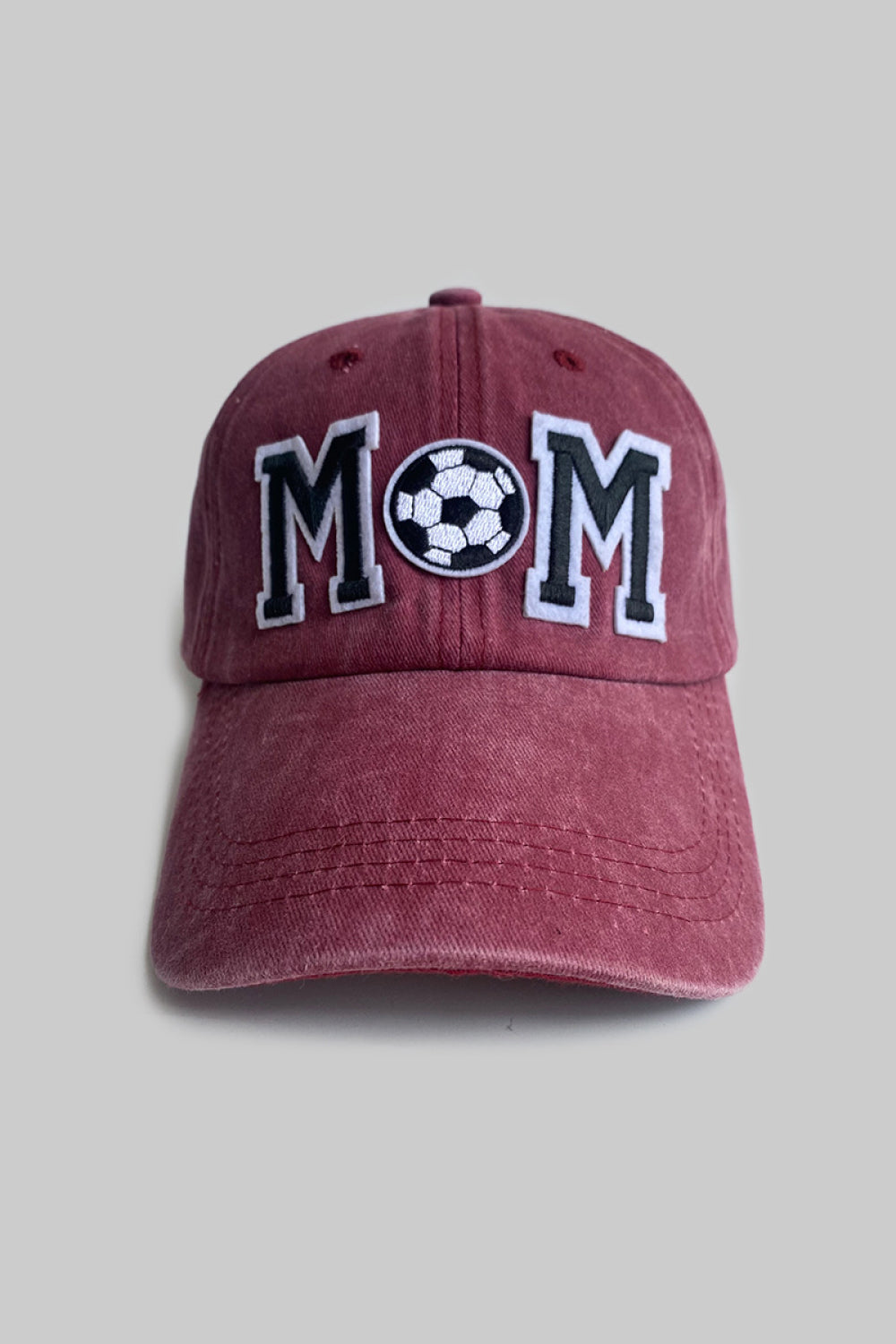 MOM Baseball Cap Burgundy One Size OutfitFlow