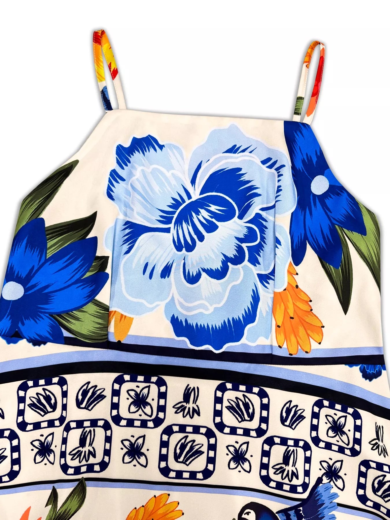 Plus Size Floral Print Spaghetti Strap Maxi Dress Trendsi