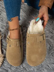 Outfit Flow - Suede Round Toe Slippers