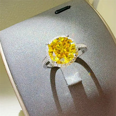 3 Carat Moissanite Zircon 925 Sterling Silver Ring OutfitFlow