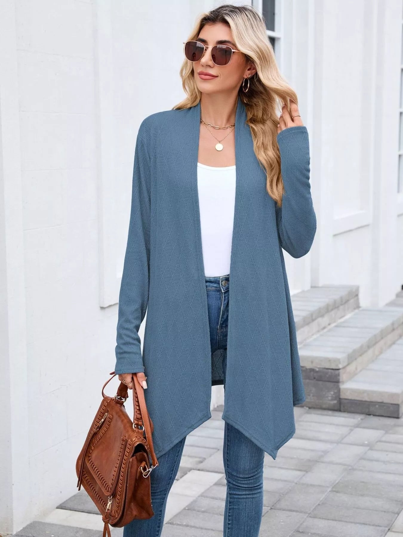 Open Front Long Cardigan OutfitFlow