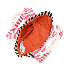 Nicole Lee USA Letter Striped Tote Bag OutfitFlow