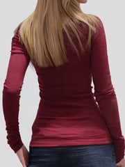 Long Sleeve T-Shirt with Lace Detail Trendsi