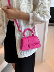 Mini Top Handle Crossbody Bag Rose Red onesize OutfitFlow