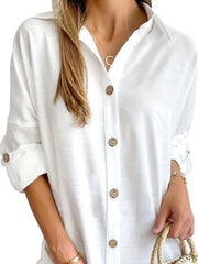 Button Down Long Sleeve Shirt Dress OutfitFlow