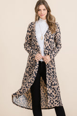 Outfit Flow - Celeste Full Size Leopard V-Neck Long Sleeve Cardigan