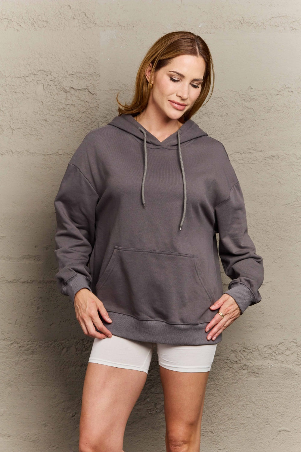 Outfit Flow - Full Size Long Sleeve Dropped Shoulder Hoodie