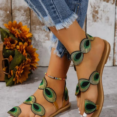 Toe Loop Flats Sandals OutfitFlow
