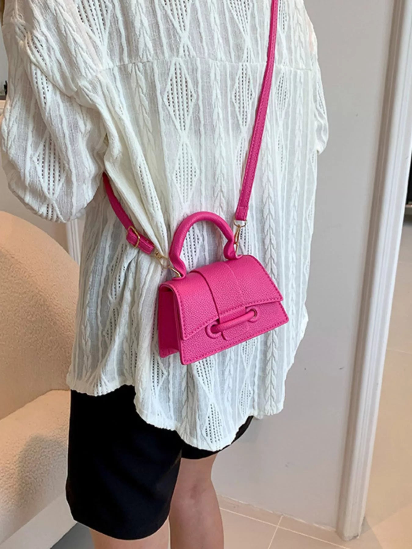 Mini Top Handle Crossbody Bag OutfitFlow