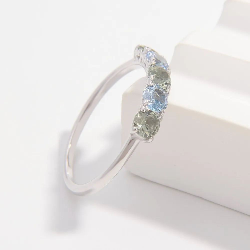 925 Sterling Silver Rhinestone Ring OutfitFlow