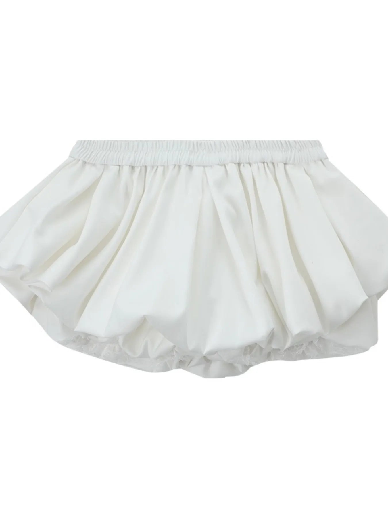 Elastic Waist Bubble Shorts OutfitFlow