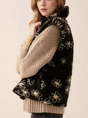 Zip Up Vest Coat with Pockets Trendsi