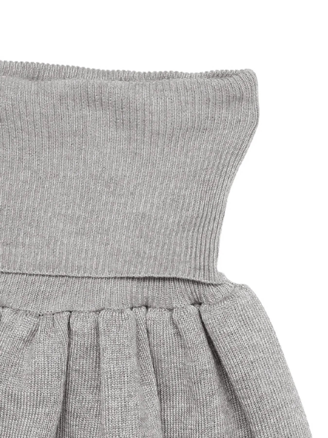 Ribbed Long Sleeve Top and Skirt Knit Set OutfitFlow