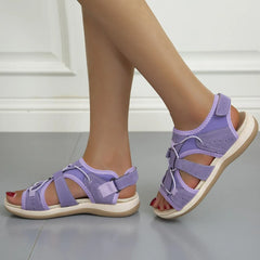 Open Toe Platform Sandals Lavender OutfitFlow