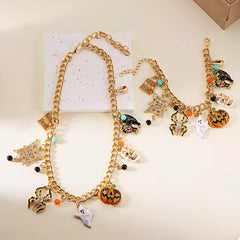 Halloween Charm Necklace with Festive Pendant Collection OutfitFlow