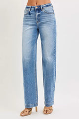 RISEN High Rise Wide Baggy Jeans OutfitFlow