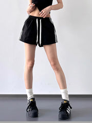 Side Stripe Drawstring Shorts OutfitFlow