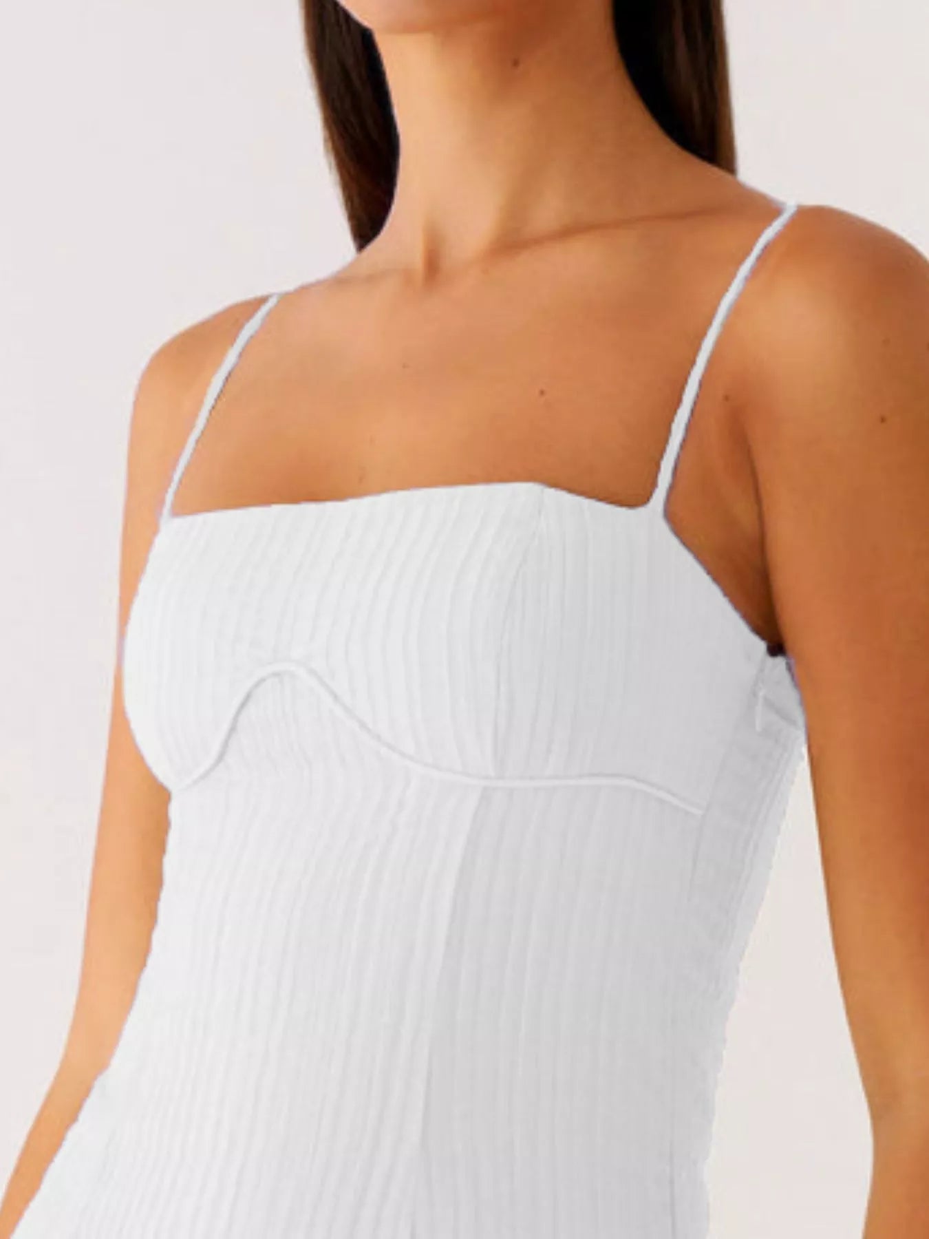 Ruffle Hem Cami Mini Dress OutfitFlow