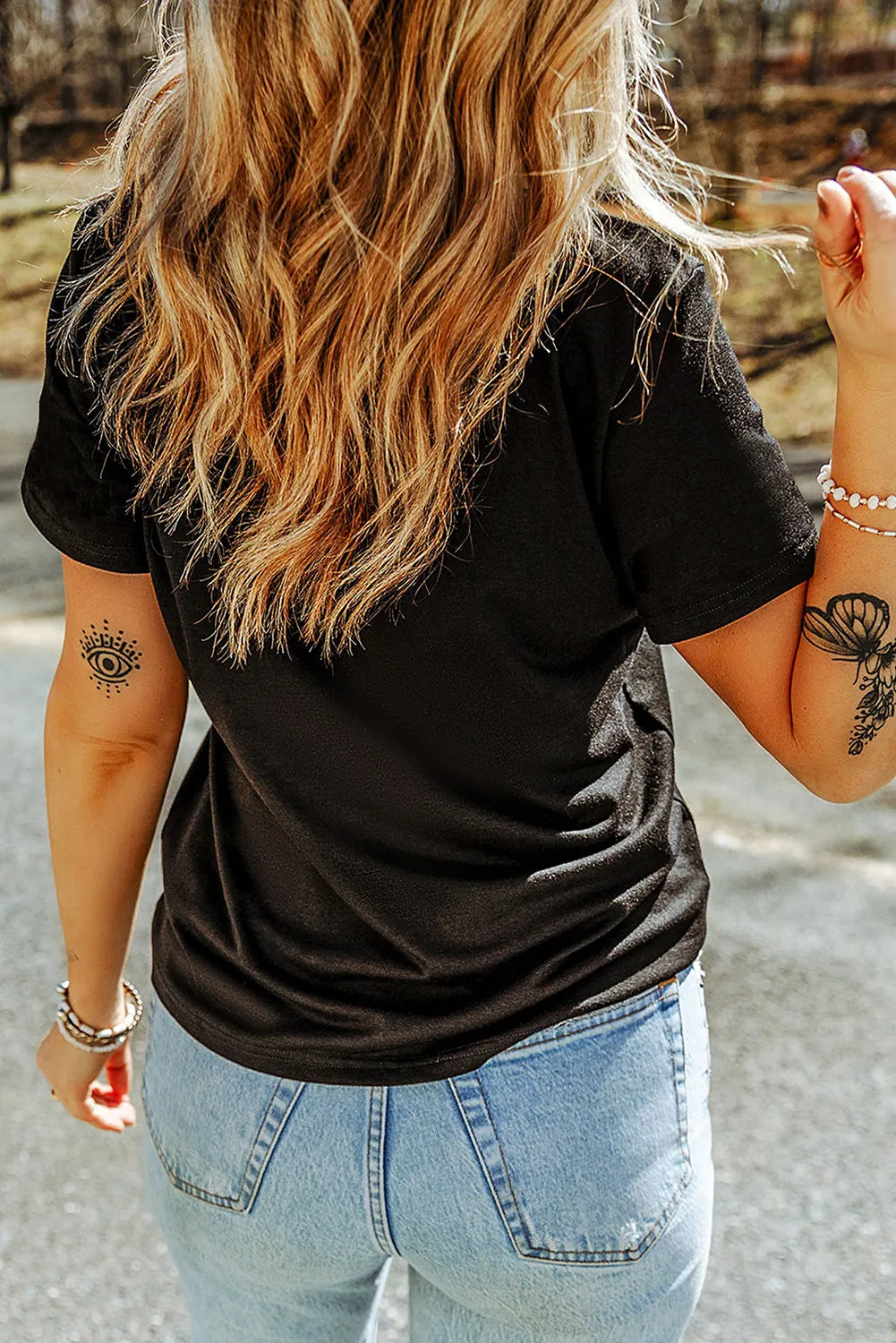 Full Size Ghost Round Neck Short Sleeve T-Shirt OutfitFlow