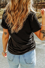 Full Size Ghost Round Neck Short Sleeve T-Shirt OutfitFlow