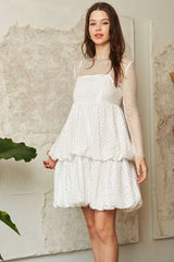 Davi & Dani Checker Print Side Pockets Textured Mini Dress OutfitFlow