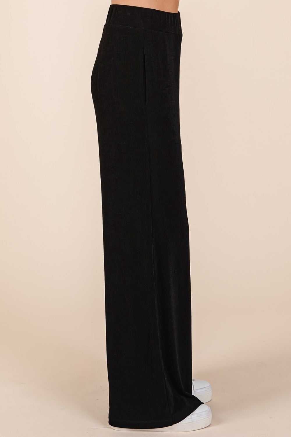 Mittoshop Elastic Waist Pants with Side Pockets