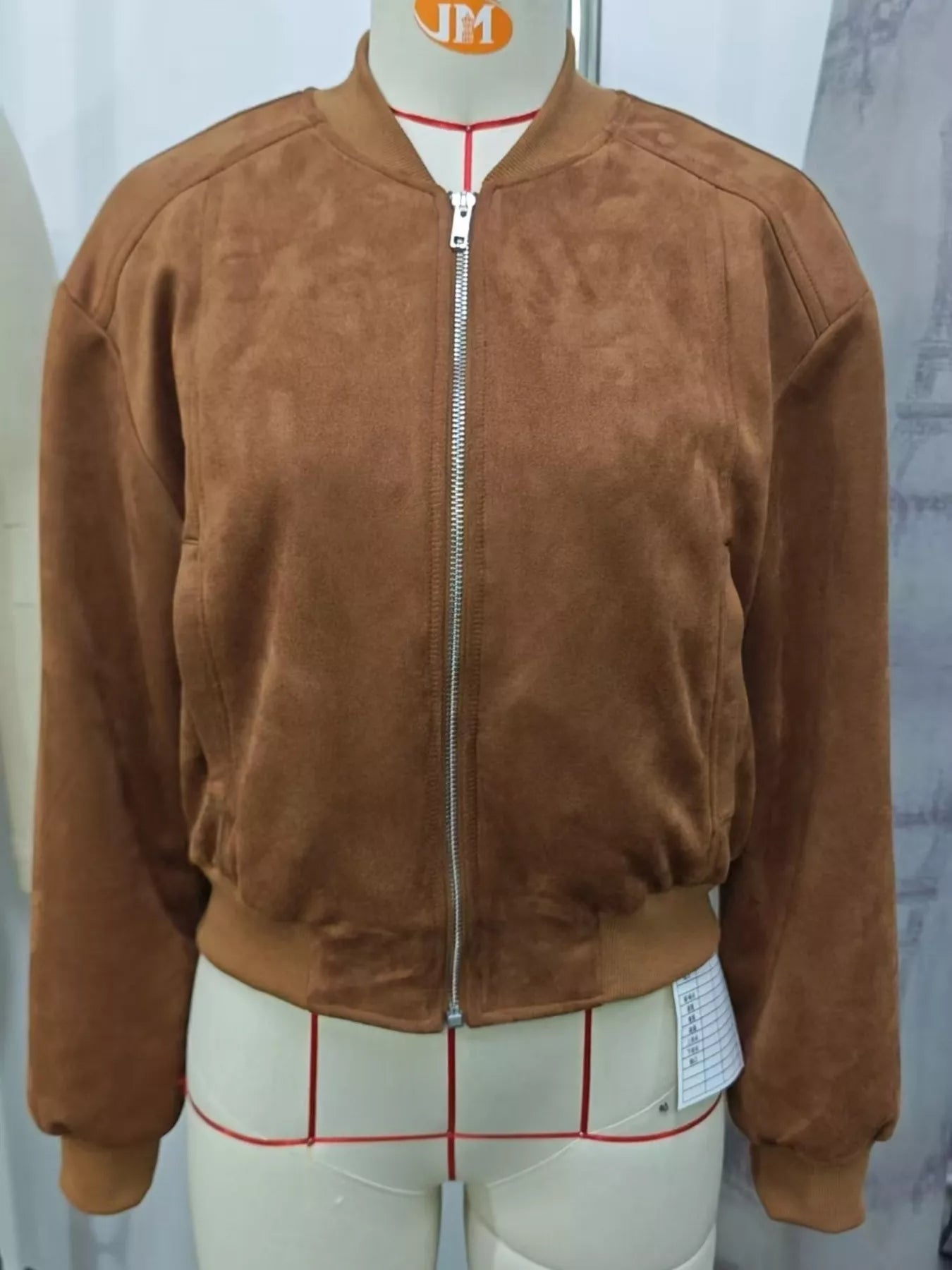 Zip Up Long Sleeve Jacket OutfitFlow