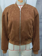 Zip Up Long Sleeve Jacket OutfitFlow