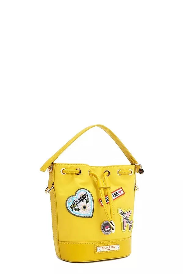 Nicole Lee USA Color Patch Bucket Bag Trendsi