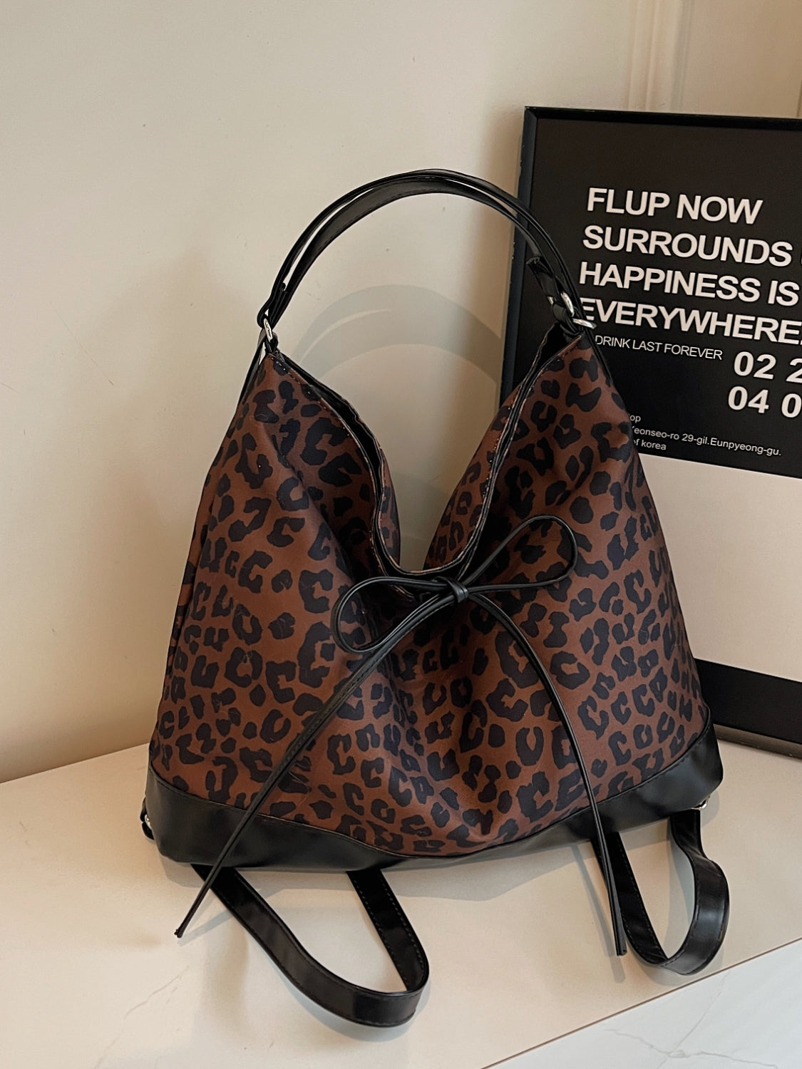 Outfit Flow - Leopard Dual Purpose Crossbody Bag