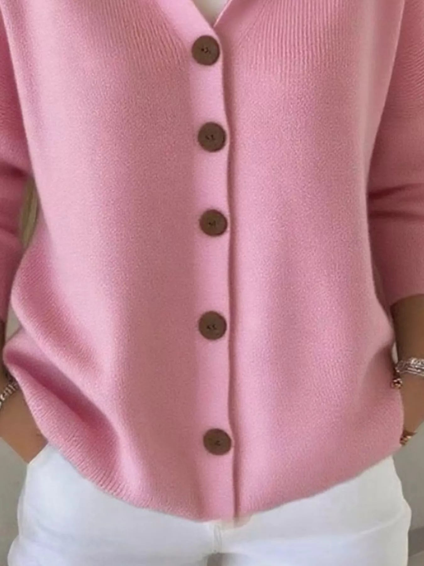 Full Size Hooded Button-Front Soft Knit Cardigan Plus Size OutfitFlow