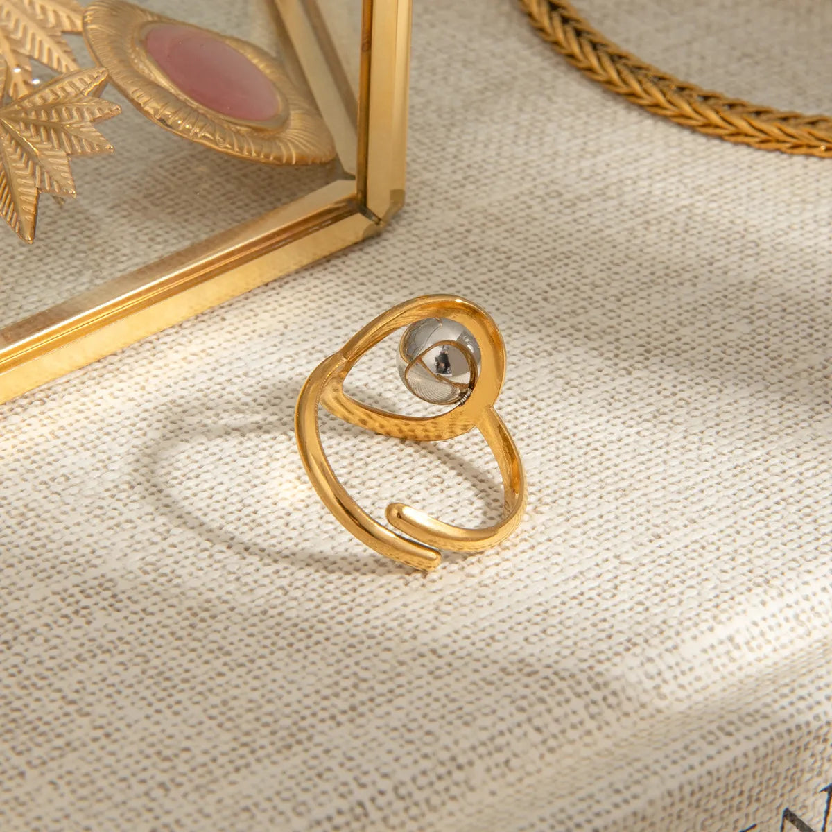 Two-Tone Orbital Bead Ring OutfitFlow