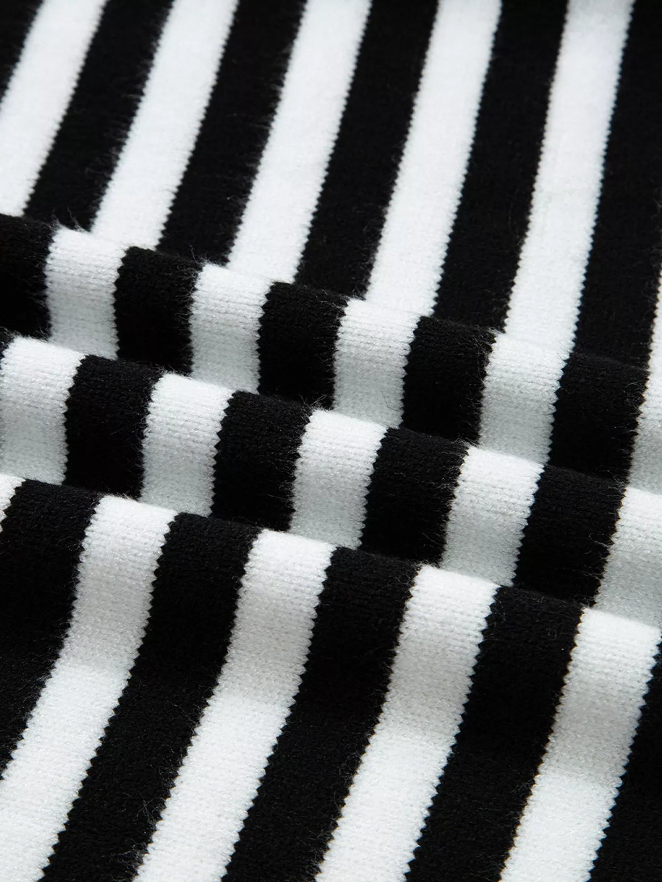 Striped Panels Colorblock Sleeve Sweater OutfitFlow