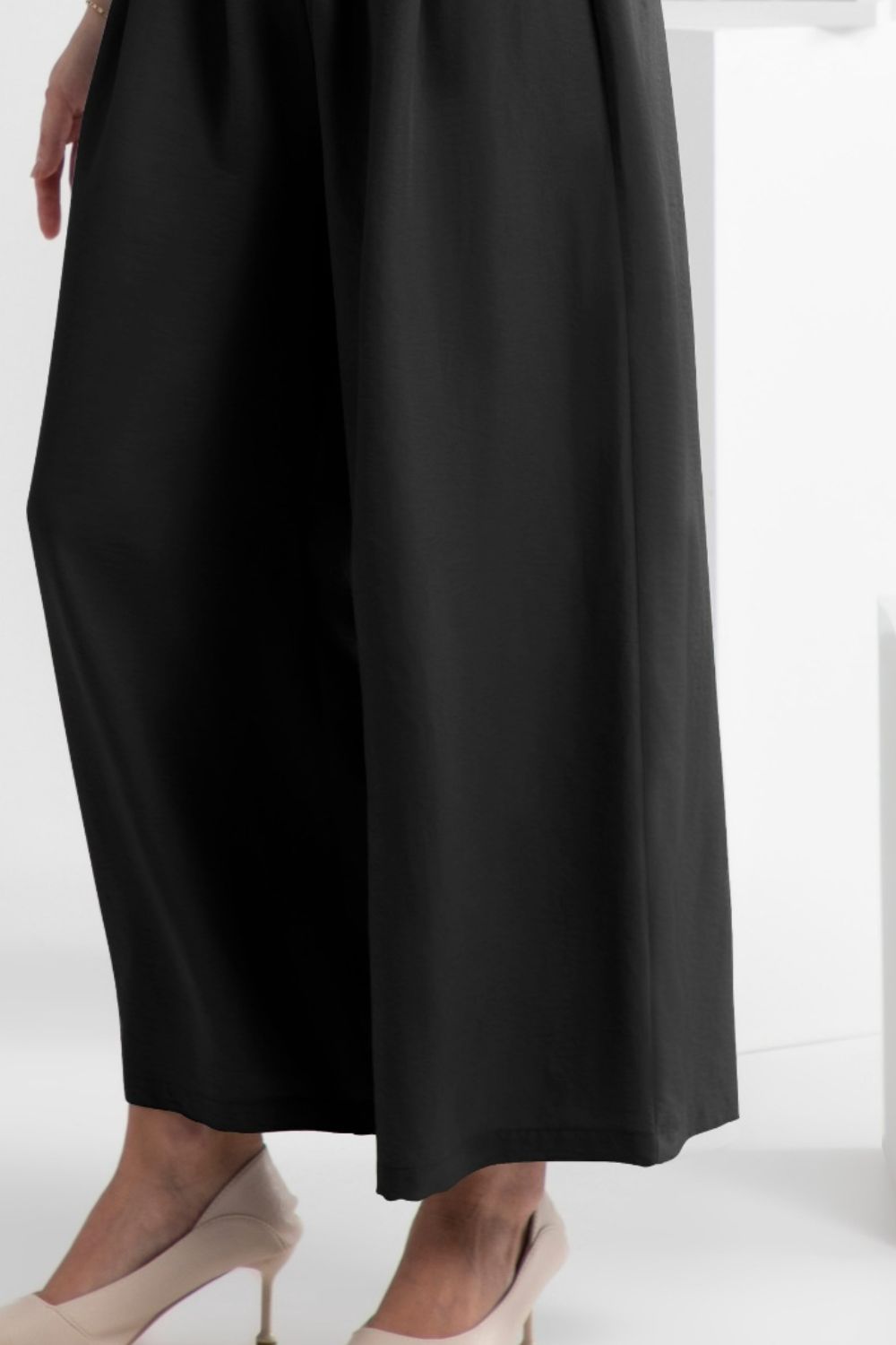 Outfit Flow - FAM-FAM Wide Leg Elastic Waist Pants