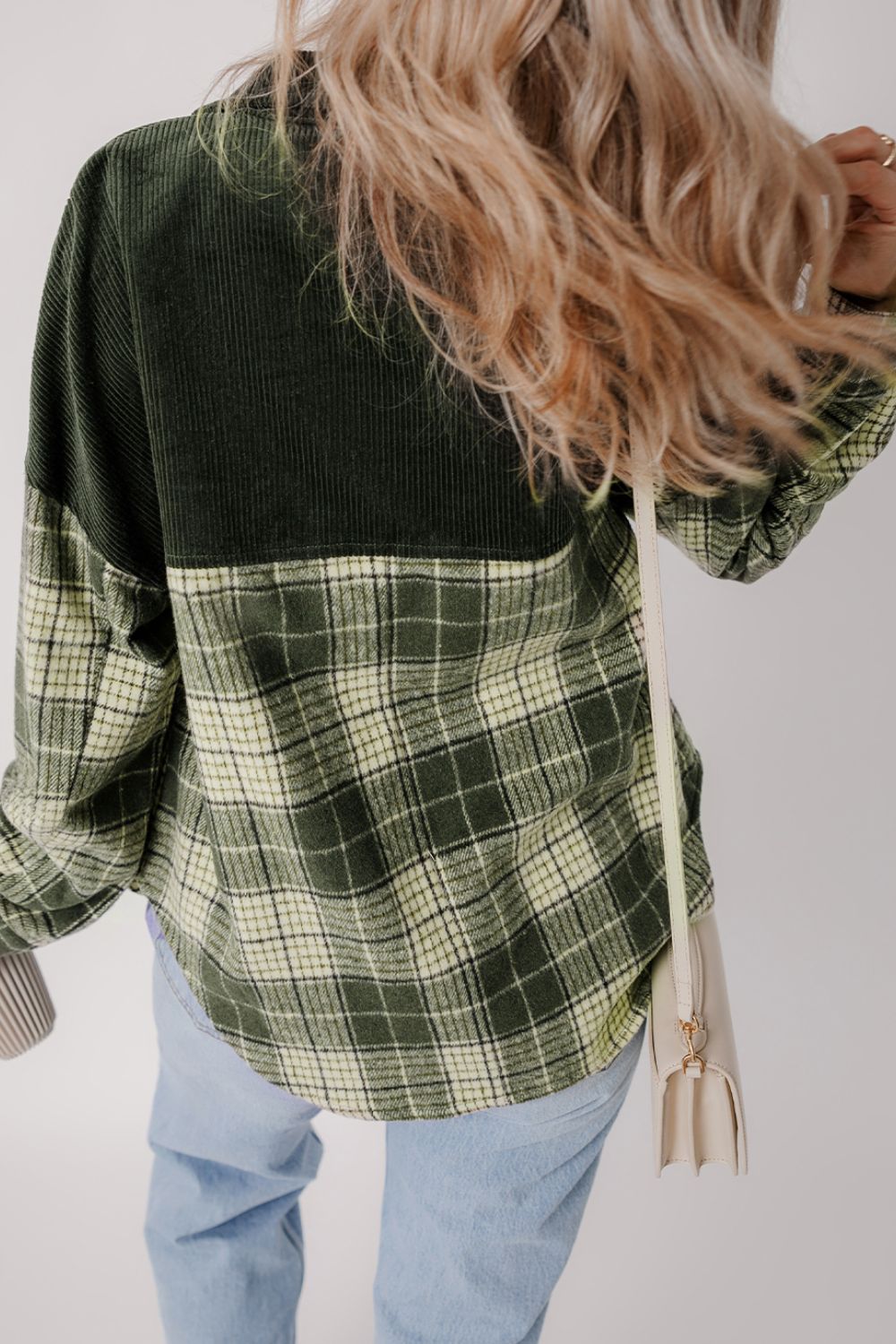 Outfit Flow - Snap Down Collared Neck Plaid Jackets