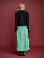 Button Up Long Sleeve Textured Outerwear OutfitFlow