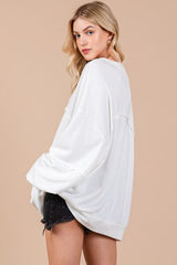 Ces Femme Exposed Seam Long Sleeve Sweatshirt OutfitFlow