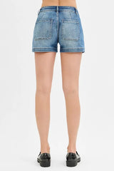 RISEN Low Rise Patched Pocket Shorts OutfitFlow