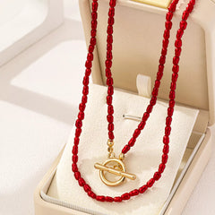 2 Piece Bohemian Beaded Necklace OutfitFlow
