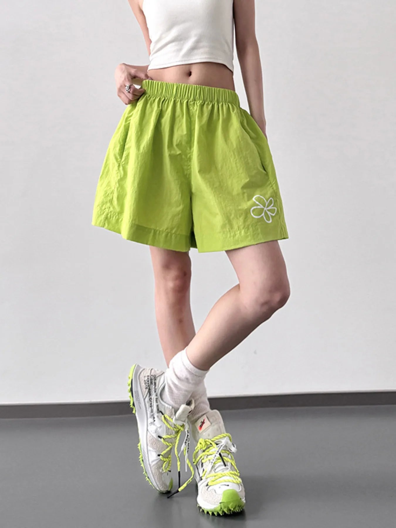 Elastic Waist Shorts OutfitFlow