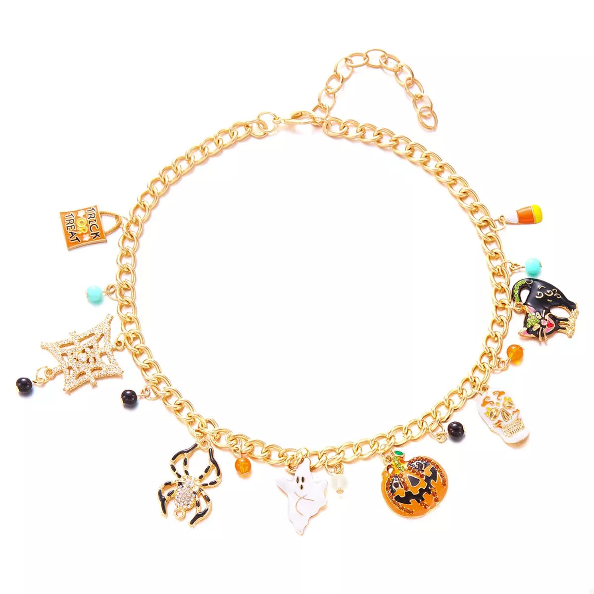 Halloween Charm Necklace with Festive Pendant Collection OutfitFlow