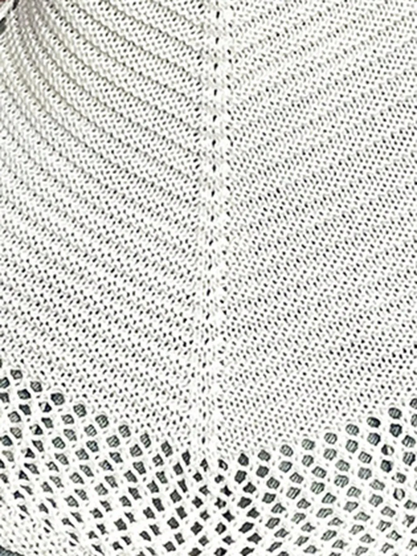 Openwork Scoop Neck Knit Cami OutfitFlow