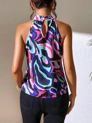 Printed Sleeveless Top OutfitFlow