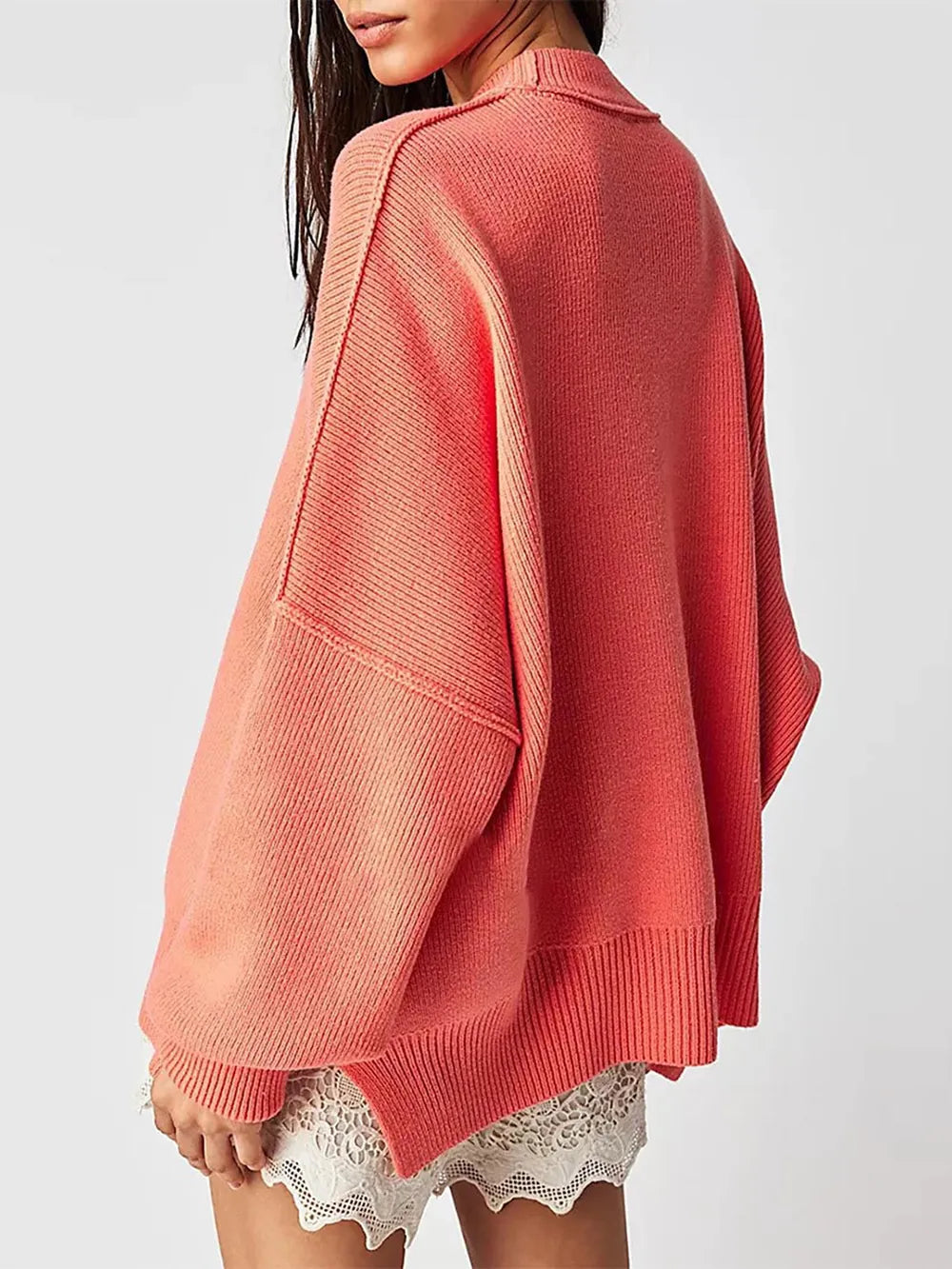 Round Neck Long Sleeve Sweater OutfitFlow